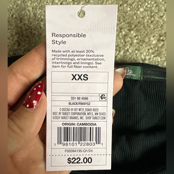 NWT, Wild Fable Black Ruched Strapless Women's Romper - Picture 3 of 3